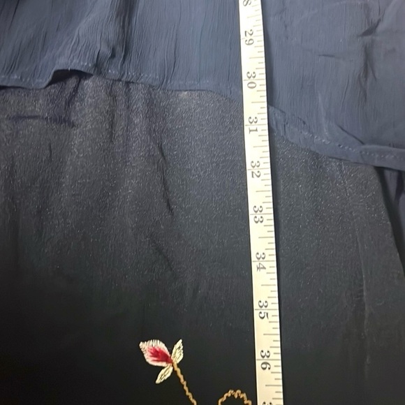 VTG Papillon,Exquisite Drape-Front, Beautifully Embroidered,Velvet Fur Lined,S - Picture 14 of 16